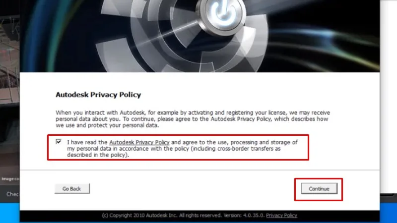 Tải Autocad 2012 Hướng dẫn bằng video 20 Tích chọn như hình và bấm Continue