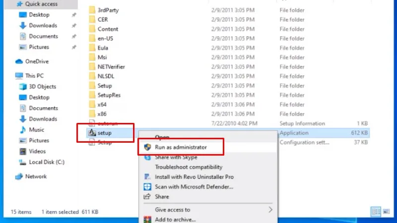 Tải Autocad 2012 Hướng dẫn bằng video 12 Chuột phải Setup và chọn Run As Admin