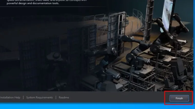 Tải Autocad 2012 Hướng dẫn bằng video 17 Bấm Finish