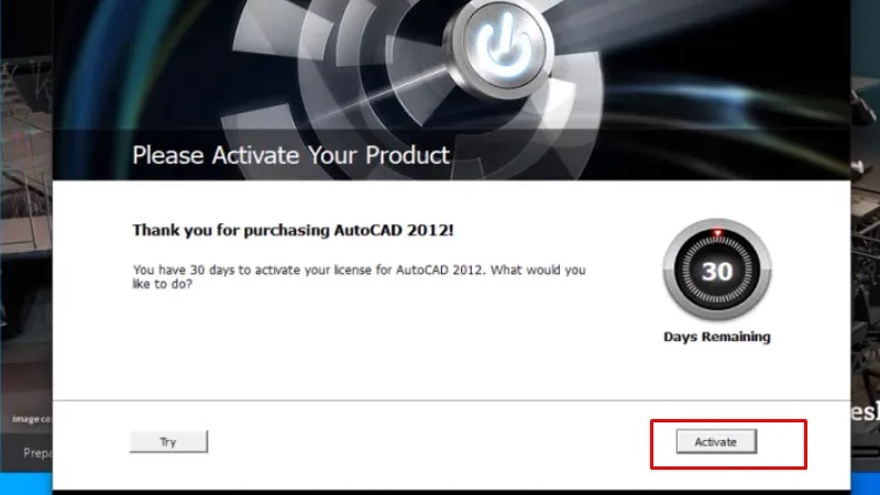 Tải Autocad 2012 Hướng dẫn bằng video 19 Bấm vào Activate