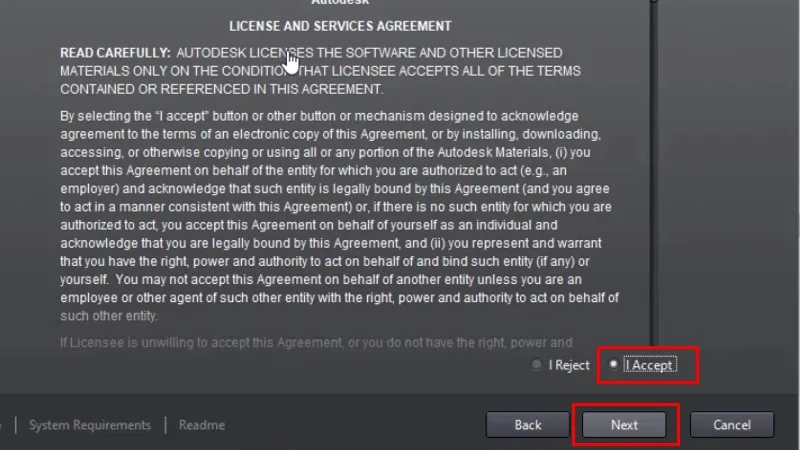 Autocad 2014 Link Và Video Hướng Dẫn Setup 14 Tích vào "I Accept" và bấm next