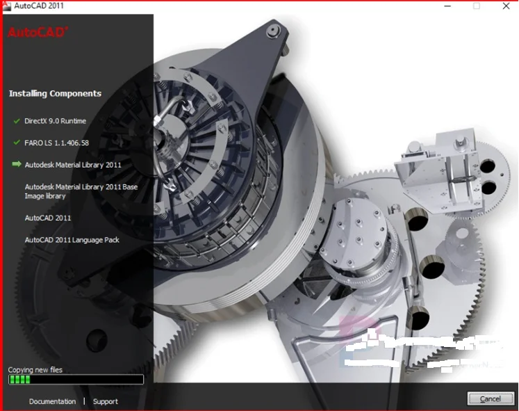 Quá trình cài đặt sẽ diễn ra như hình